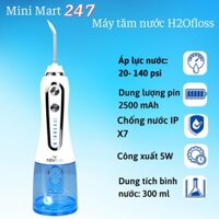 Máy tăm nước H2Ofloss HF2/HF6P, tùy chỉnh 5 chế độ phù hợp với mọi loại răng, dung lượngPin: 2800 mAh