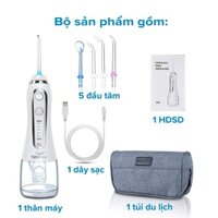 Máy Tăm Nước H2oFloss HF6/HF6P/HF9P 2022 - Phiên bản mới nhất chạy êm - Tặng túi đựng