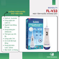 Máy tăm nước không dây BioHealth FL-V33 Australia - Kèm củ sạc,và túi đựng máy cao cấp