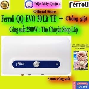 Bình nóng lạnh gián tiếp Ferroli QQ EVO TE - 30 lít