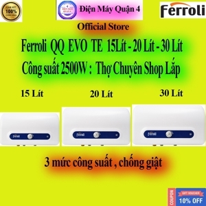 Bình nóng lạnh gián tiếp Ferroli QQ EVO TE - 30 lít