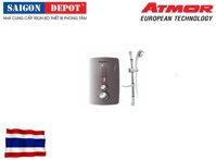 Máy tắm nước nóng trực tiếp ATMOR Model: AT-368E . Hệ thống ELCB chống giật an toàn. (Không có bơm tăng áp)
