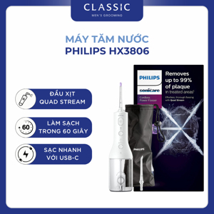 Máy tăm nước Philips Sonicare Airfloss 3000 HX3806