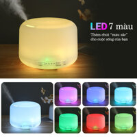 Máy Tạo Ẩm Không Khí Cao Cấp, Máy Khuếch Tán Phun Sương Công Nghệ Siêu Âm, Phù Hợp Cho Gia Đình và Văn Phòng LED 7 Màu