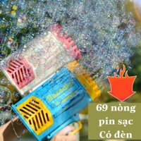 Máy tạo bong bóng xà phòng 69 nòng trẻ em Súng bắn bong bóng xà phòng đồ chơi cho bé