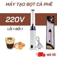 Máy Tạo Bọt Cafe Sạc Điện - Máy Cầm Tay Tạo Bọt Sữa, Đánh Trứng, Pha Trà Sữa Đánh Kem Cheese một tốc độ