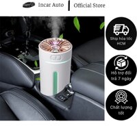 Máy Tạo Độ Ẩm Kiểu Dáng Ly Phantom Có Đèn Led 7 Màu Cho Xe Hơi Ô Tô Dùng Nguồng 5V USB 11770