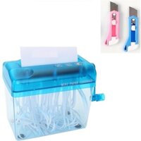 Máy tạo giấy sợ, Máy hủy giấy văn phòng mini A5, A6 bằng tay. Máy cắt giấy gói quà bỏ trong hộp quà