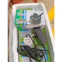 Máy tạo khói kết hợp Đèn led đổi 5 màu + adaprer cho bể cá mini, bồn gội đầu dưỡng sinh, hòn non bộ, hồ cá