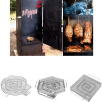 Máy tạo khói lạnh WANCGAI, Lưới nướng thịt có tay cầm hai tai hình lục giác vuông tròn, Máy hút bụi gỗ đa năng bằng thép không gỉ bền ngoài trời