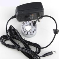 Máy tạo khói phun sương kèm nguồn led đổi màu- Máy tạo khói bể tiểu cảnh bán cạn.- chất liệu nhôm nhựa kết hợp