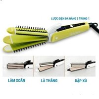 Máy tạo kiểu tóc 3 in 1 Nova làm xoăn - là thẳng - dập xù.