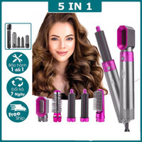 Máy tạo kiểu tóc đa năng 5 trong 1 sấy tóc, uốn, là phẳng, làm phồng tóc kiêm lược điện chải tóc cao cấp
