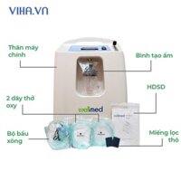 Máy tạo oxy 5 lít Wellmed DO2-5A Series - Có xông mũi