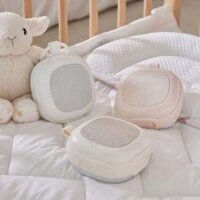 Máy Tạo Tiếng Ồn Trắng MUTEON Giúp Bé Ngủ Ngon, Sâu Giấc, Đa Dạng 32 Âm Thanh Dịu Êm, Cảm Biến Phát Hiện Tiếng Khóc