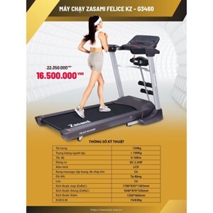 Máy tập chạy bộ Zasami Felice KZ-G3460