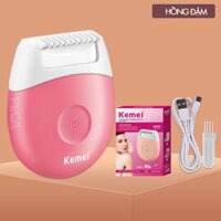 Máy tẩy lông mini Kemei KM-3213 cạo lông toàn thân mặt, tay, châ, nách, bikini chống thấm nước, dùng pin sạc tiện lợi