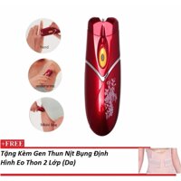 Máy tẩy nhổ lông kemei + Tặng Gen nịt bụng định hình eo thon 2 lớp thun (Da)