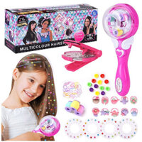 Máy tết tóc tự động ma thuật, miếng dán tóc đầu hai trong một, miếng dán Kim Cương bling, phụ kiện tóc tự làm thủ công, đồ chơi cho bé gái