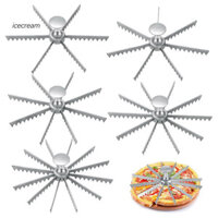 Máy thái bánh đa chức năng Máy cắt bánh Pizza hợp kim nhôm Máy cắt bánh Pizza cao cấp cho các phần hoàn hảo Lý tưởng cho bánh phô mai Pizza và hơn thế nữa Dụng cụ làm bánh