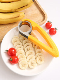 Máy thái chuối bằng thép không gỉ Xúc xích Ham Xúc xích Lát cắt nhỏ Xúc xích Ham Xúc xích Dưa chuột