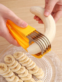 Máy thái chuối bằng thép không gỉ Xúc xích Ham Xúc xích Lát cắt nhỏ Xúc xích Ham Xúc xích Dưa chuột