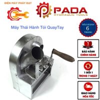 Máy thái hành,tỏi quay tay thép