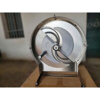 Máy thái lát rau củ, gừng, nghệ, xả, ớt, năng suất 100kg/h,  điều chỉnh chiều dày từ 1-10mm, quay tay và chạy điện