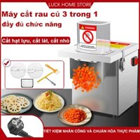 Máy thái lát rau củ quả đa năng 200w,máy thái lát bào sợi siêu nhanh200kg/h,bào sợi, thái lát, cắt hạt lựu