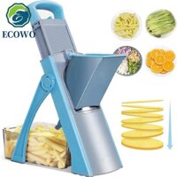 Máy thái rau củ AQUAGEM, Máy cắt thực phẩm an toàn có thể điều chỉnh độ dày, Máy bào lát khoai tây bền đa chức năng tiện lợi