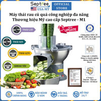 Máy thái rau củ quả công nghiệp thái lát, thái sợi, thái hạt lựu, cắt khoai tây chiên Septree M1 1200W - Hàng chính hãng