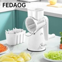 Máy thái rau củ quay tay FEDAOG, không gây hại cho bàn tay trống tròn Máy bào phô mai quay, Dụng cụ cắt rau tiện lợi Tiện ích nhà bếp Máy xay rau củ