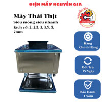 Máy thái thịt 1 cửa dao tháo dời có đủ loại 2mm, 2,5mm, 3mm, 3,5mm, 5mm, 7mm