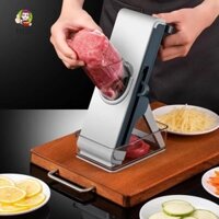 Máy thái thịt bò TIEZI, Máy thái thịt tiện ích 6 trong 1 bằng tay, Máy thái đa chức năng bằng nhựa tiện lợi có thể điều chỉnh độ dày Máy hủy thịt tươi Thịt đông lạnh