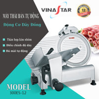 Máy Thái Thịt Chín ES300 Máy Cắt Thịt Đông Lạnh Bán Tự Động Inox Điều Chỉnh Độ Dày Mỏng 0.5-12mm