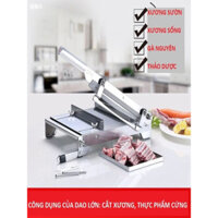 Máy thái thịt đông lạnh: dao chặt gà, Dao chặt xương sườn Chính Hãng - Lưỡi dao nguyên khối 48 Cm