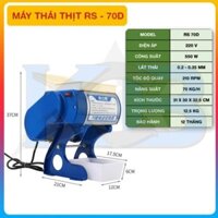 Máy thái thịt RS-70D, hỗ trợ thái thịt làm nem tai nem thính lưỡi dao loại 3mm