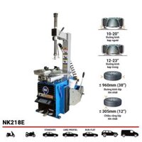 Máy tháo vỏ xe, máy ra vào lốp xe máy, tay ga, ô tô NK NK218E màu xanh công nghệ Italy