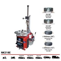 Máy tháo vỏ xe, máy ra vào lốp xe máy, tay ga, ô tô NK NK218E màu đỏ công nghệ Italy
