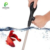 Máy thay nước bể cá ORNOOU, Máy hút bụi Siphon Máy bơm thay nước bán tự động, Dụng cụ làm sạch bể cá Điều chỉnh lưu lượng nước Máy bơm rửa cát cầm tay Bể cá