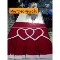 [May theo yêu cầu] drap trải giường chất thun loại 1 trơn/ chần/ thêu vi tính đẹp