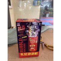 Máy Thổi Bong Bóng Pháo Hoa Có Đèn Led 36 Lỗ, Phát Nhạc - Loa Bắn Pháo Hoa Tự Động Trang Trí Đón Tết Kèm Xà Phòng