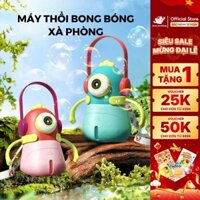Máy Thổi Bong Bóng Xà Phòng Có Đèn, Nhạc Và Kèm Dung Dịch Cho Bé - Monster Bubbles Mideer