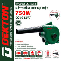 Máy Thổi Bụi Hút Bụi Đa Năng DEKTON DK-750EB 750W - Máy Thổi Bụi Mini Gia Đình - Công Tắc Có Chỉnh Tốc - Motor Lõi Đồng