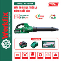 Máy thổi lá pin WORKFIX WF-TL680M, Công suất lớn, 6 Tốc độ