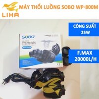 Máy Thồi Luồng Sobo 2 Đầu WP-800M (25W - 20000 L/H) - Quạt Máy Thổi Luồng, Tạo Sóng Sobo 2 Đầu Cho Hồ Cá