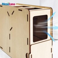 Máy thổi thực phẩm, Máy thổi vỏ ngũ cốc có quạt, Làm sạch ngũ cốc, Hộp lắp ráp bằng gỗ DIY nhẹ cho sân sau