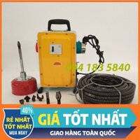 Máy thông cống GQ180-900W công suất lớn💰FREESHIP💰gồm cuộn D16(15m)+cuộn D8(5m)+đầu thông D16