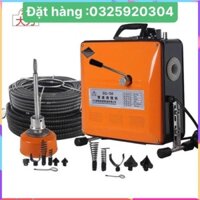 máy thông cống lò xo (GQ150-1800kw:dây16 dài 15.2mét ; day phi8 dài 4 mét ; 6đầu thông; 1găng tay ;hàng chất lượng tốt )