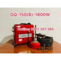 Máy thông tắc GQ-150(B)-1800W tặng kèm cuộn dây lò xo đường kính 16mm dài 15,2m và 4,5m mét dây lò xo phi 8